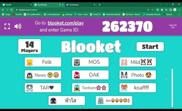 blooket dashboard