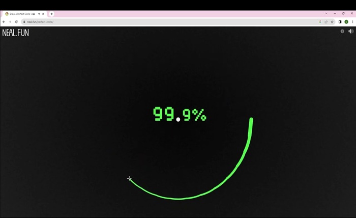 draw a perfect circle game