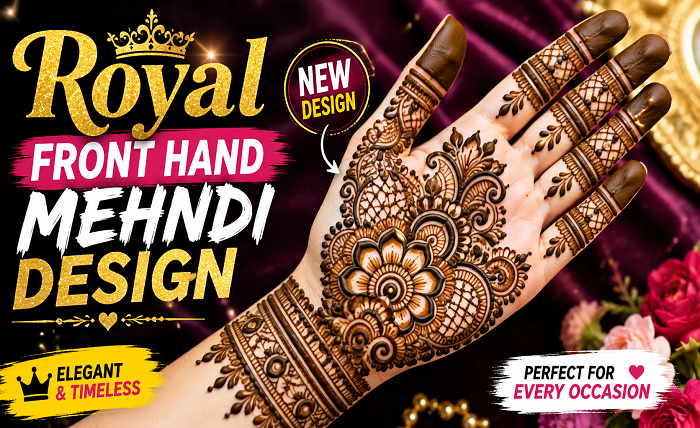 royal front hand mehndi design